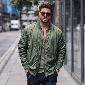 ALL IN MOTION Green💚 Bomber Jacket Streetwear Athleisure | 📐L